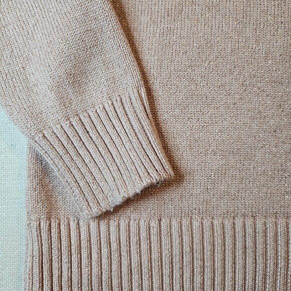 Guess Women's Long Sleeve Rhinestone Knit Sweater - Size 14 - Picture 6 of 7